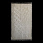 Simple Plain White Angora Mohair Turkish Siirt Blanket Kilim Rug - Kilim Art Gallery