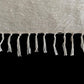 Simple Plain White Angora Mohair Turkish Siirt Blanket Kilim Rug - Kilim Art Gallery