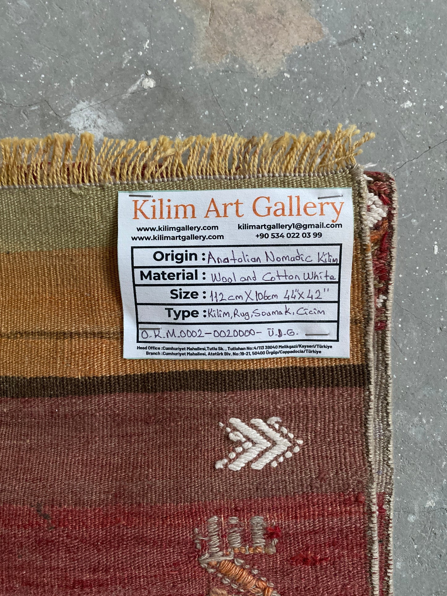 Sivas Kilim Chuval - Kilim Art Gallery