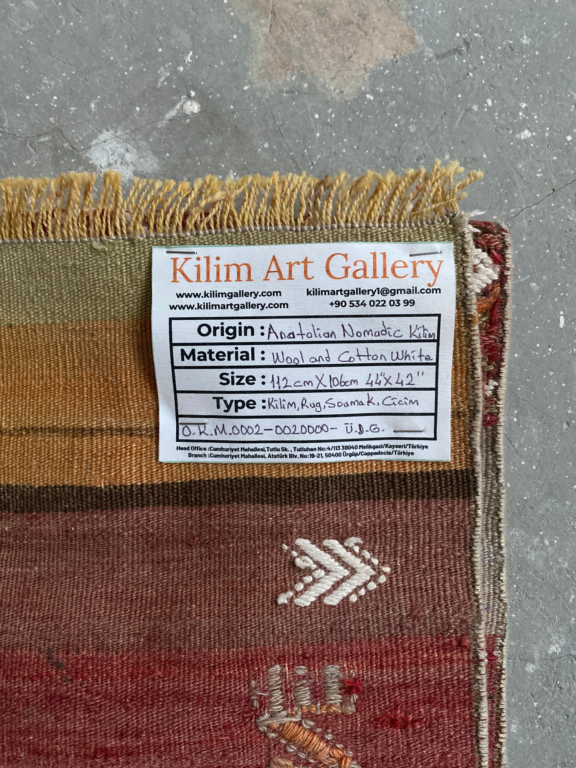 Sivas Kilim Chuval - Kilim Art Gallery