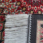 Small Black Dome Design Bamboo Silk Rug