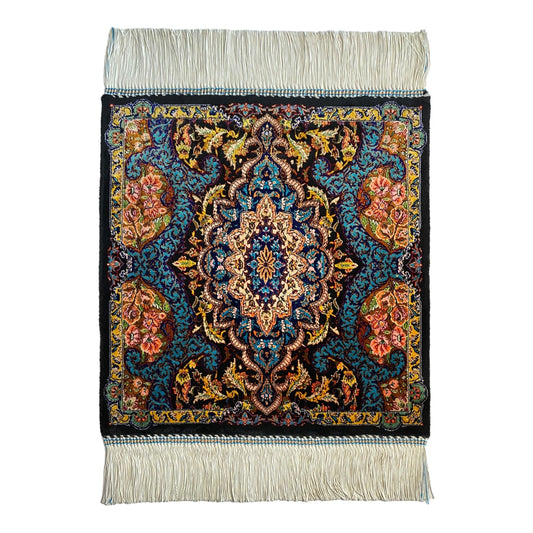 Small Bamboo Silk Carpet Rug - Kilim Art Gallery