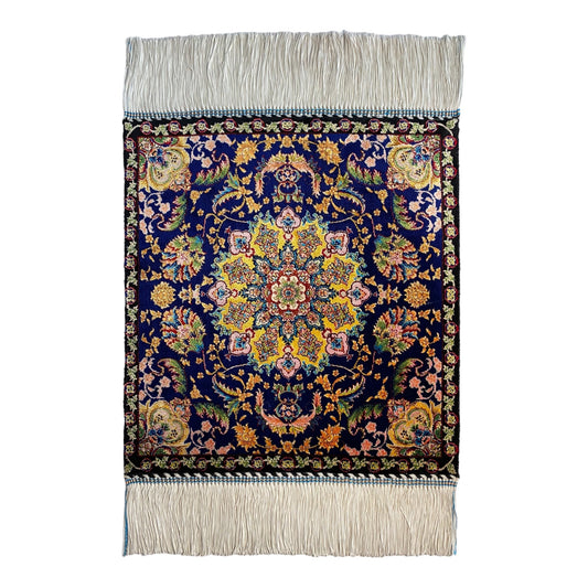 Small Bamboo Silk Rug - Kilim Art Gallery
