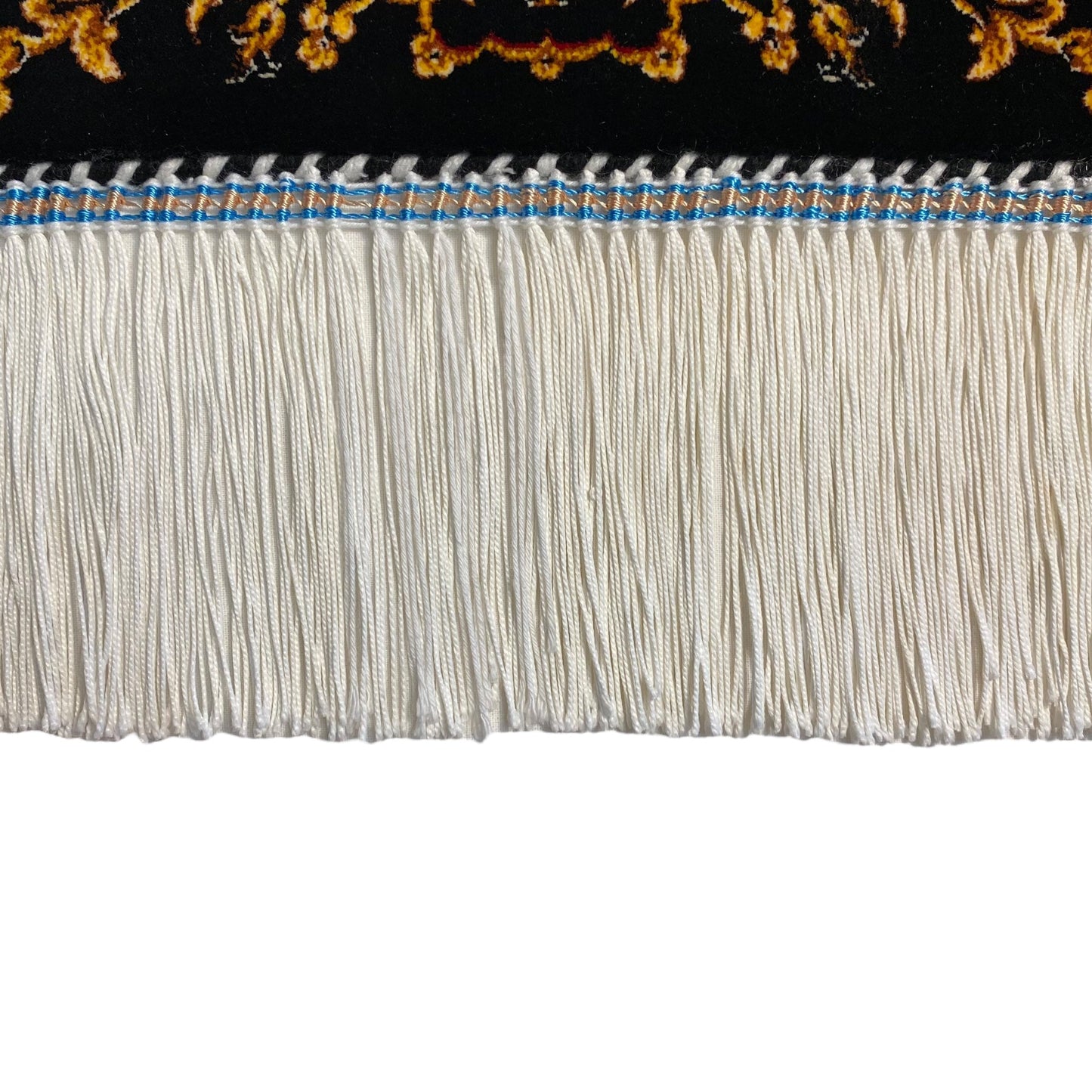 Small Black Bamboo Silk Carpet Rug - Kilim Art Gallery