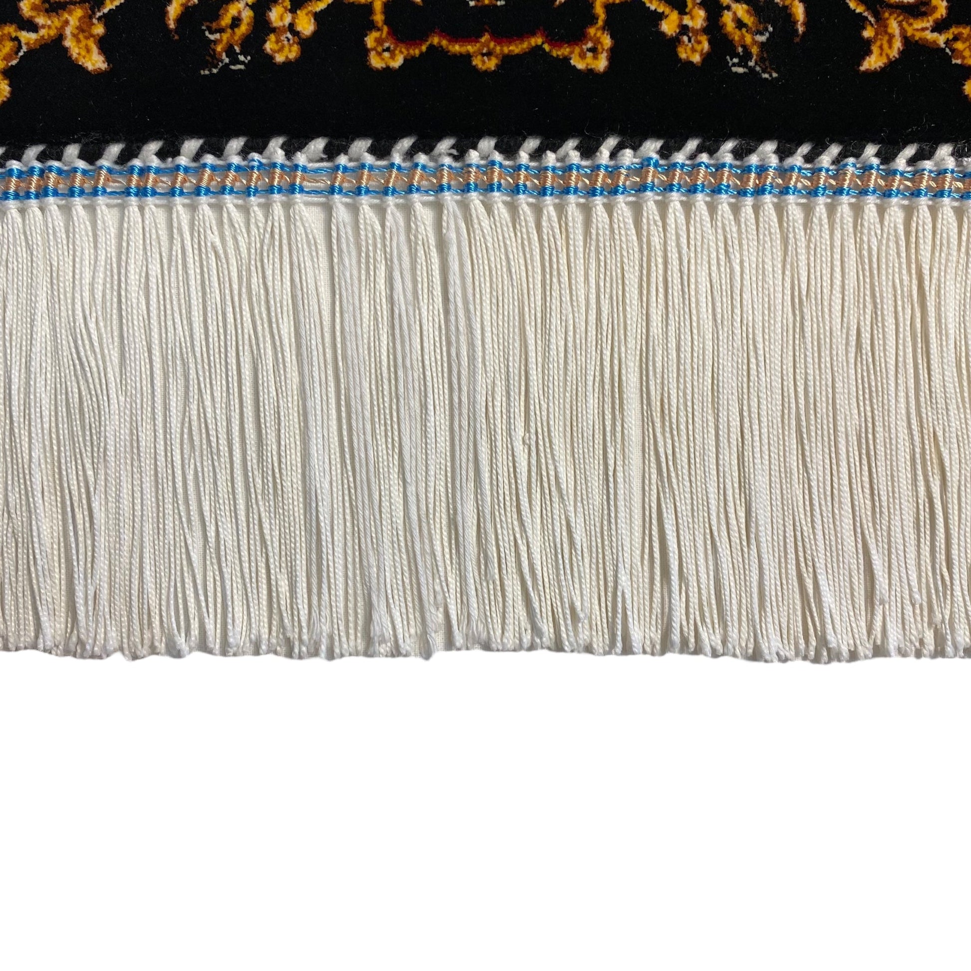 Small Black Bamboo Silk Carpet Rug - Kilim Art Gallery