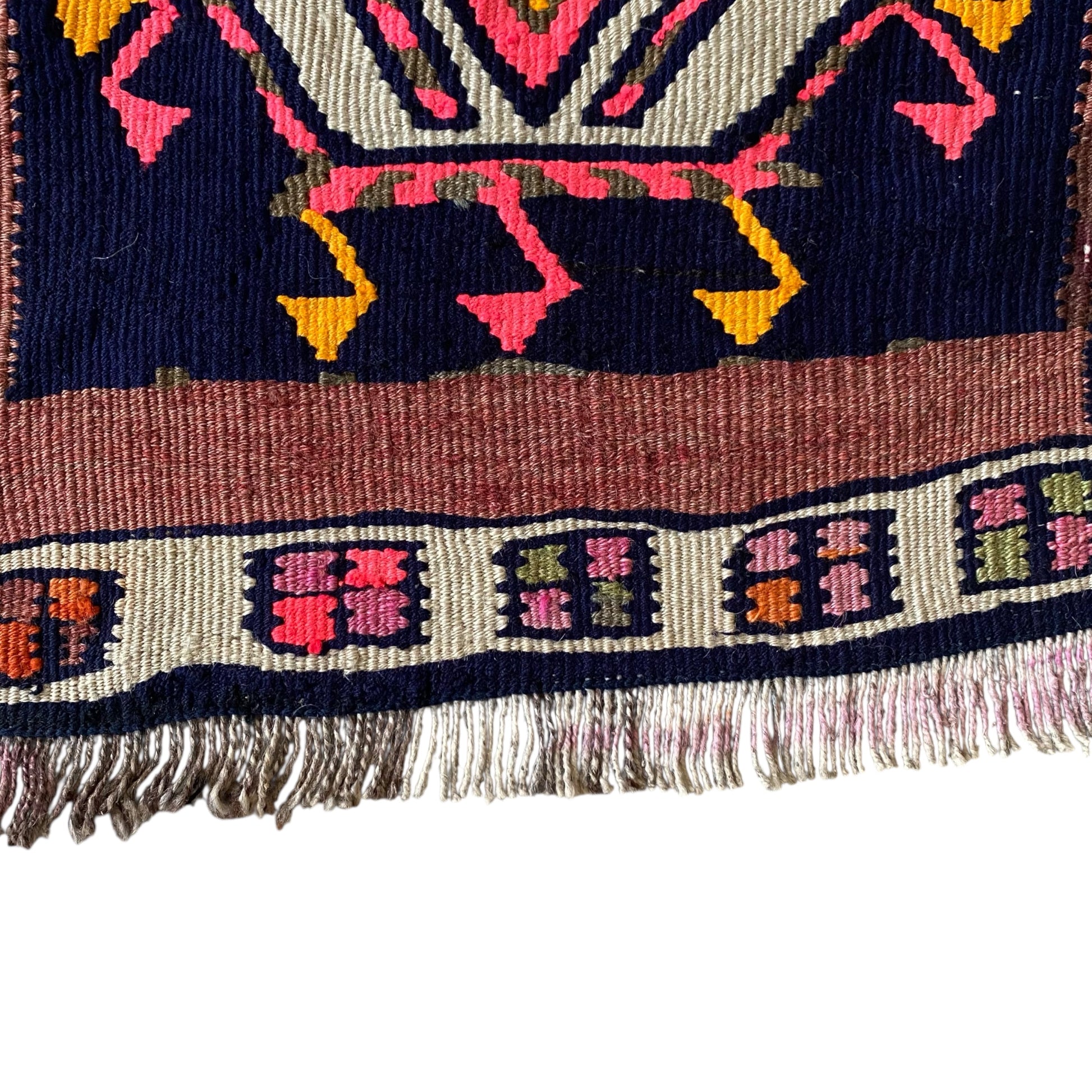 Small Herki Kurdish Kilim Rug - Kilim Art Gallery