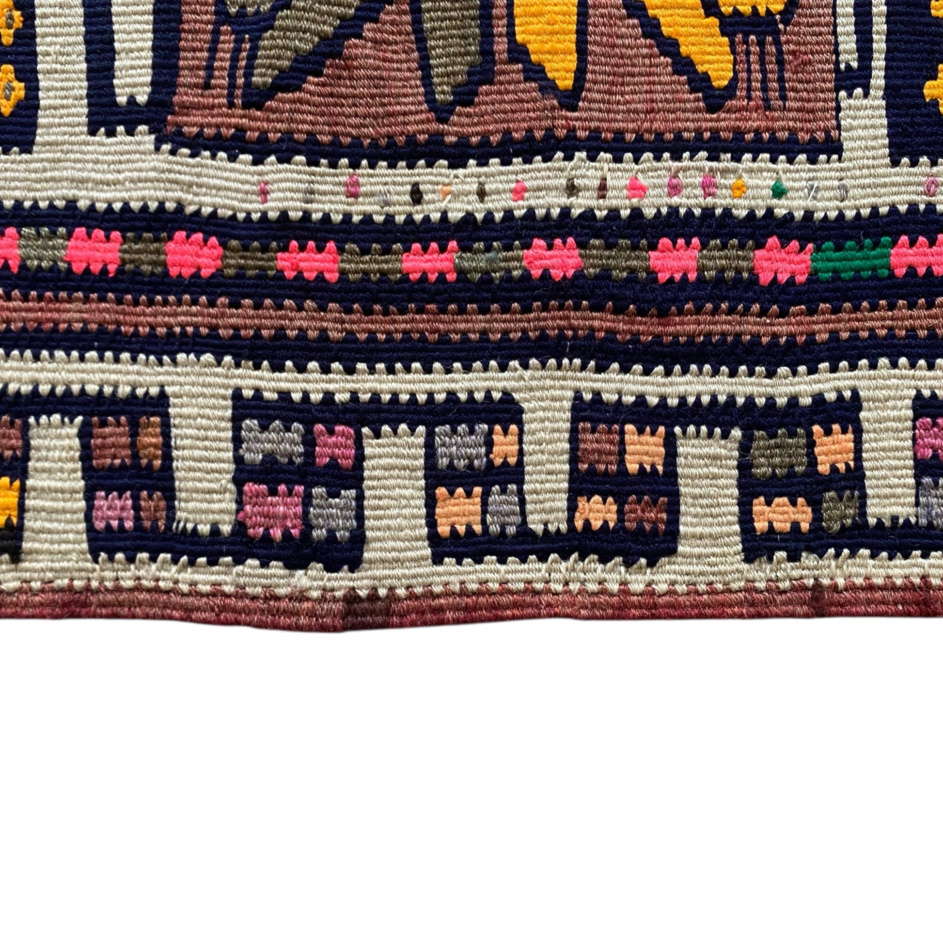 Small Herki Kurdish Kilim Rug - Kilim Art Gallery