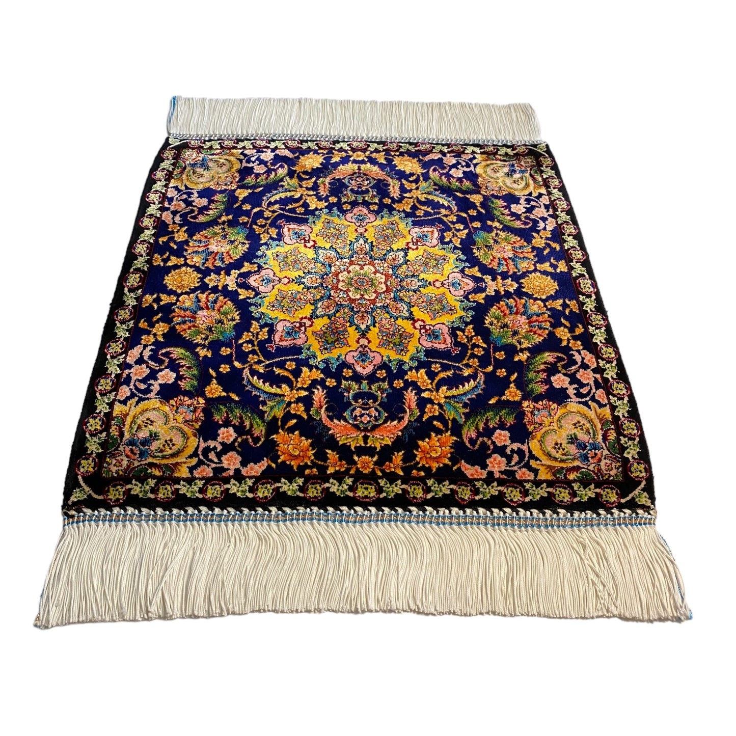 Small Modal Silk Carpet Rug - Kilim Art Gallery