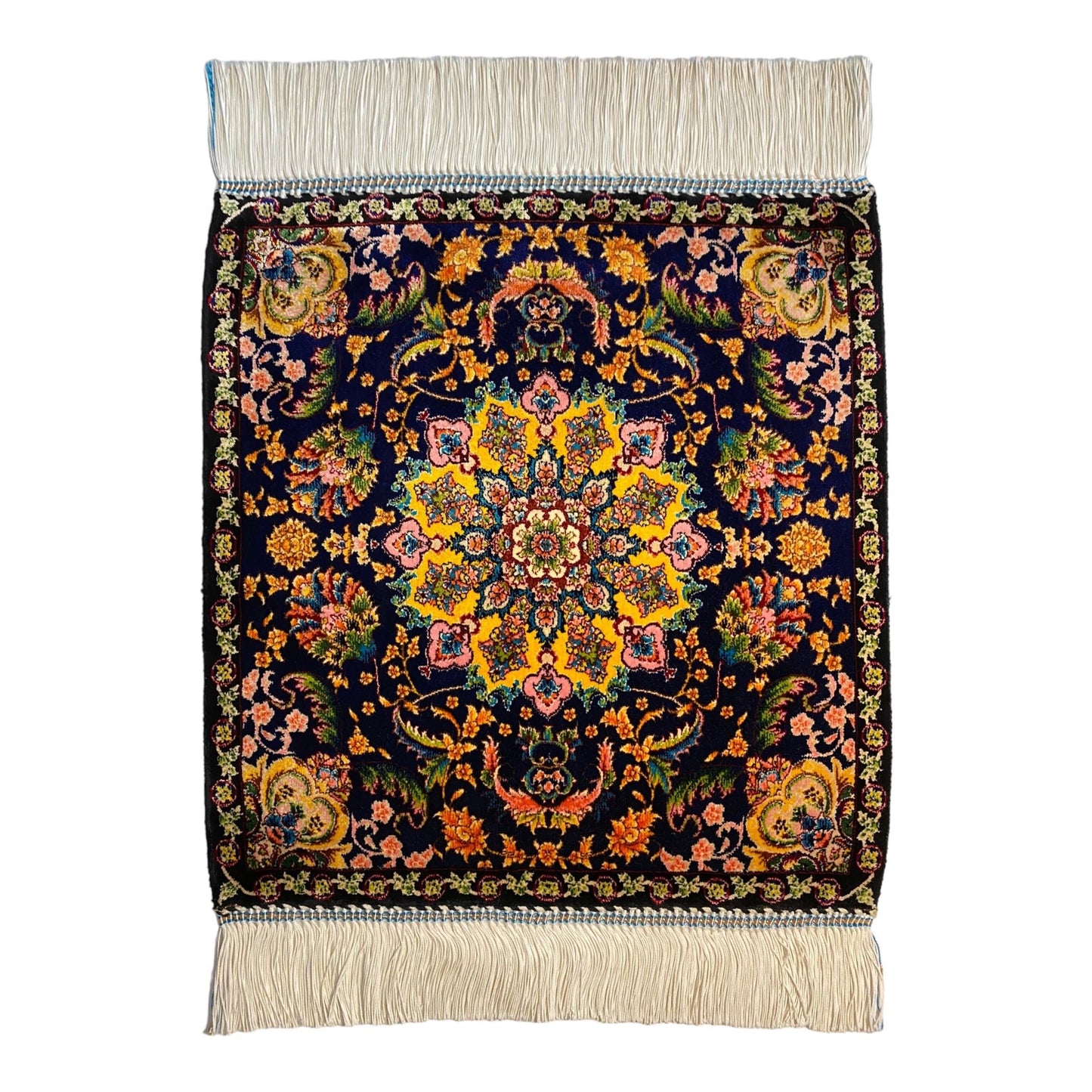 Small Modal Silk Carpet Rug - Kilim Art Gallery