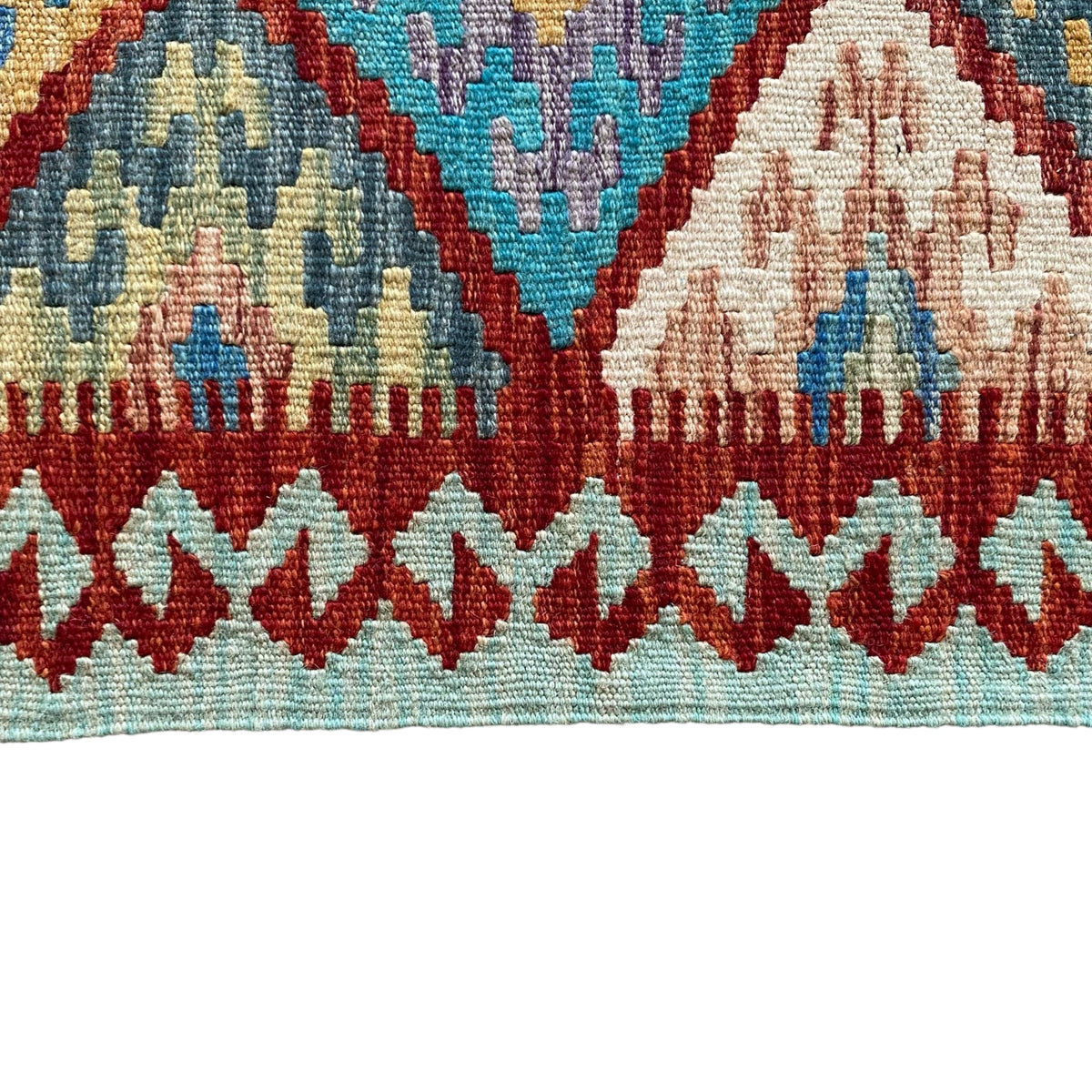 Small Qashqai / Caucasian Design Tribal Kilim Rug Doormat Bath Mat - Kilim Art Gallery