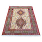 Small Silk Soumak Kelim Rug with Animal Desgin - Kilim Art Gallery