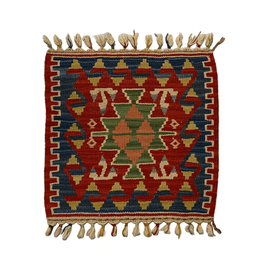 Small Square Turkish Kilim - Kilim Art Gallery
