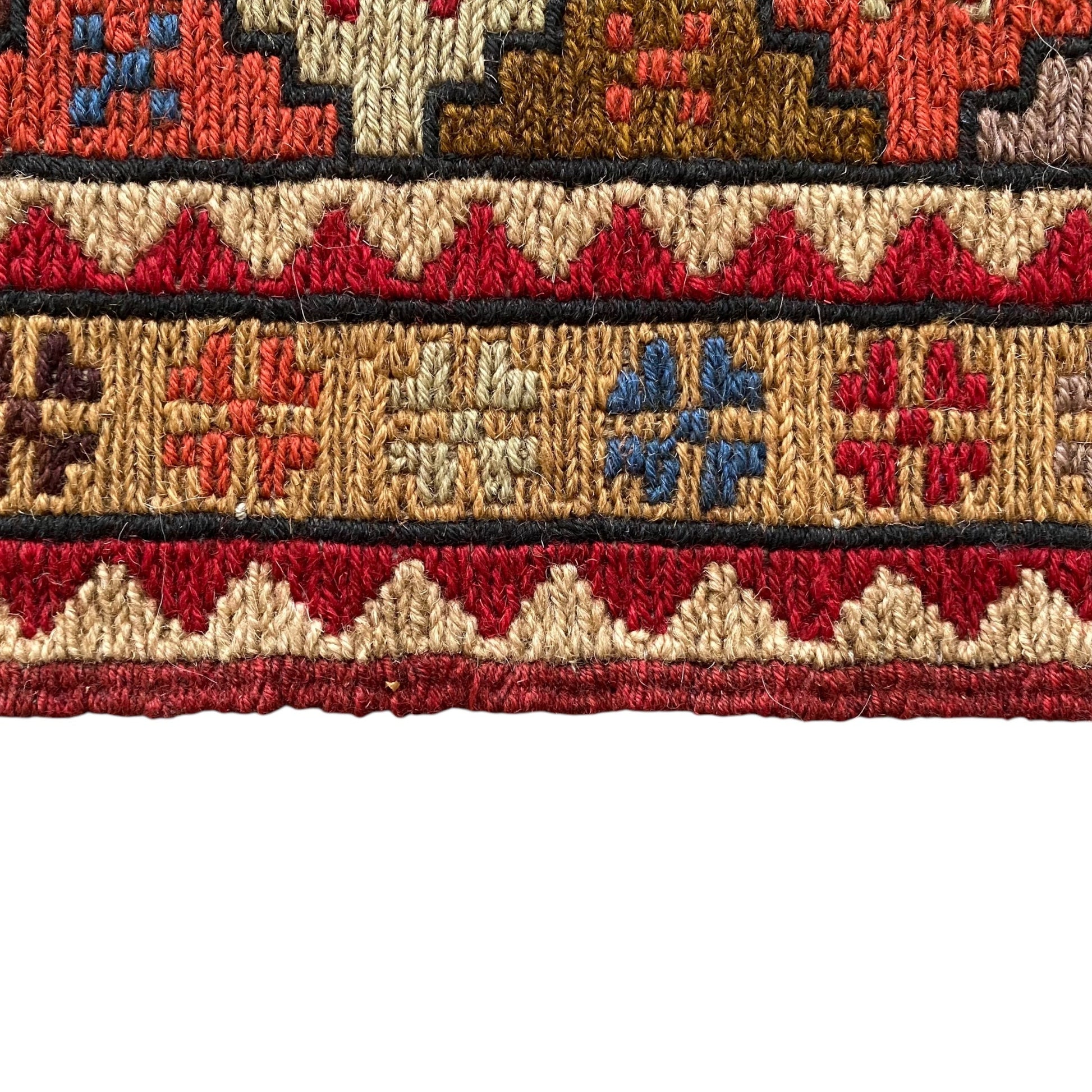 Small Tribal Caucasian Soumak Rug - Kilim Art Gallery