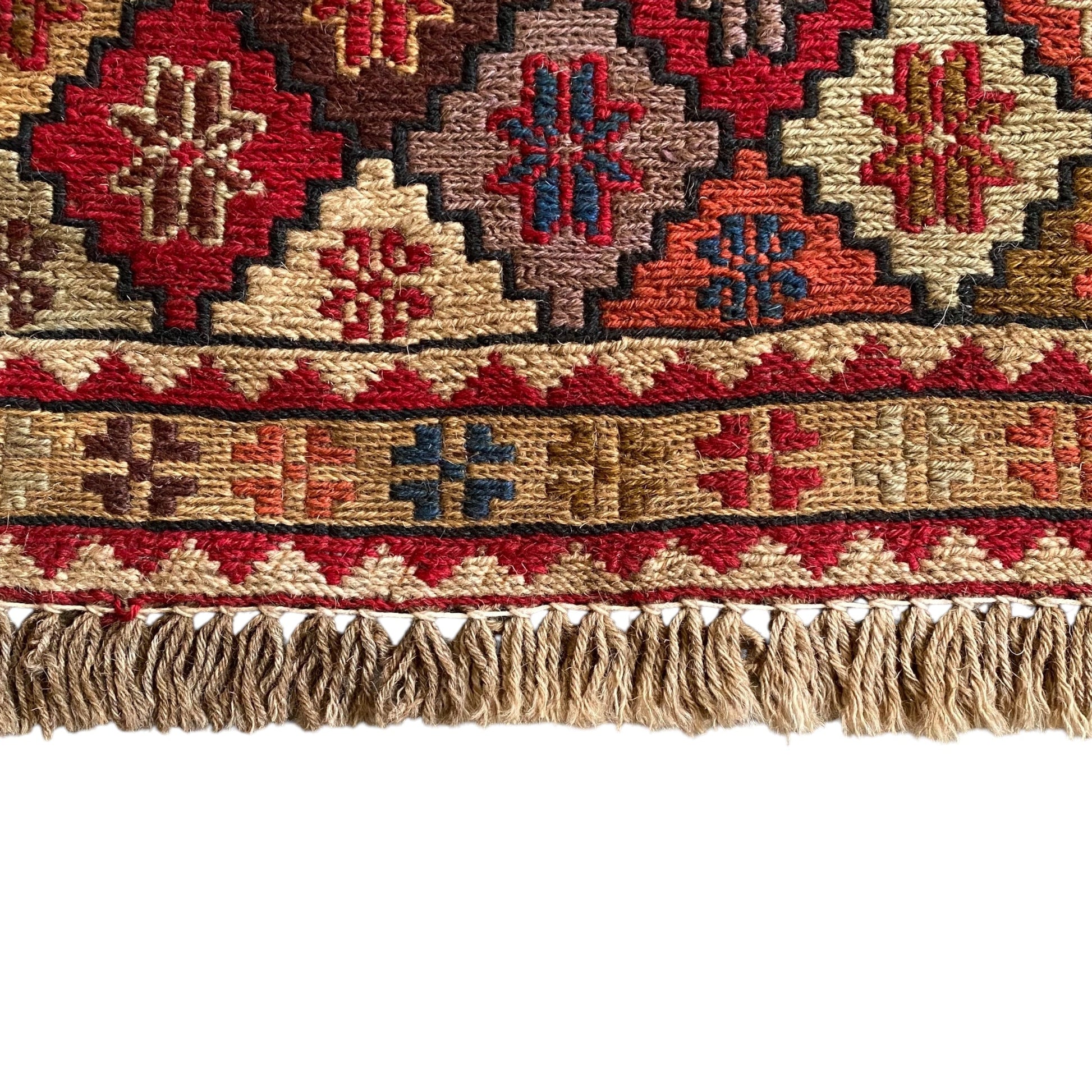 Small Tribal Caucasian Soumak Rug - Kilim Art Gallery