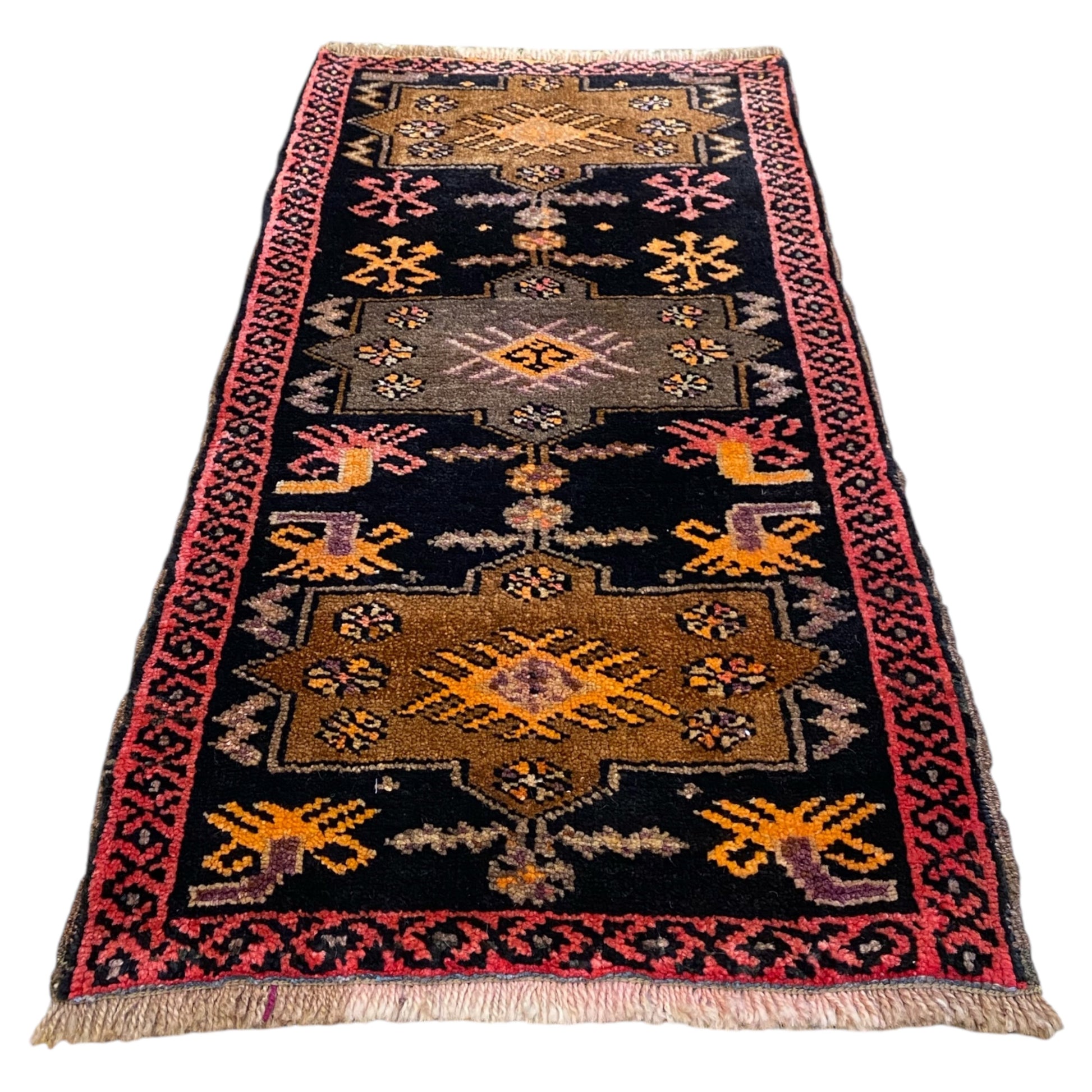 Small Tribal Kars Yastik Rug - Kilim Art Gallery