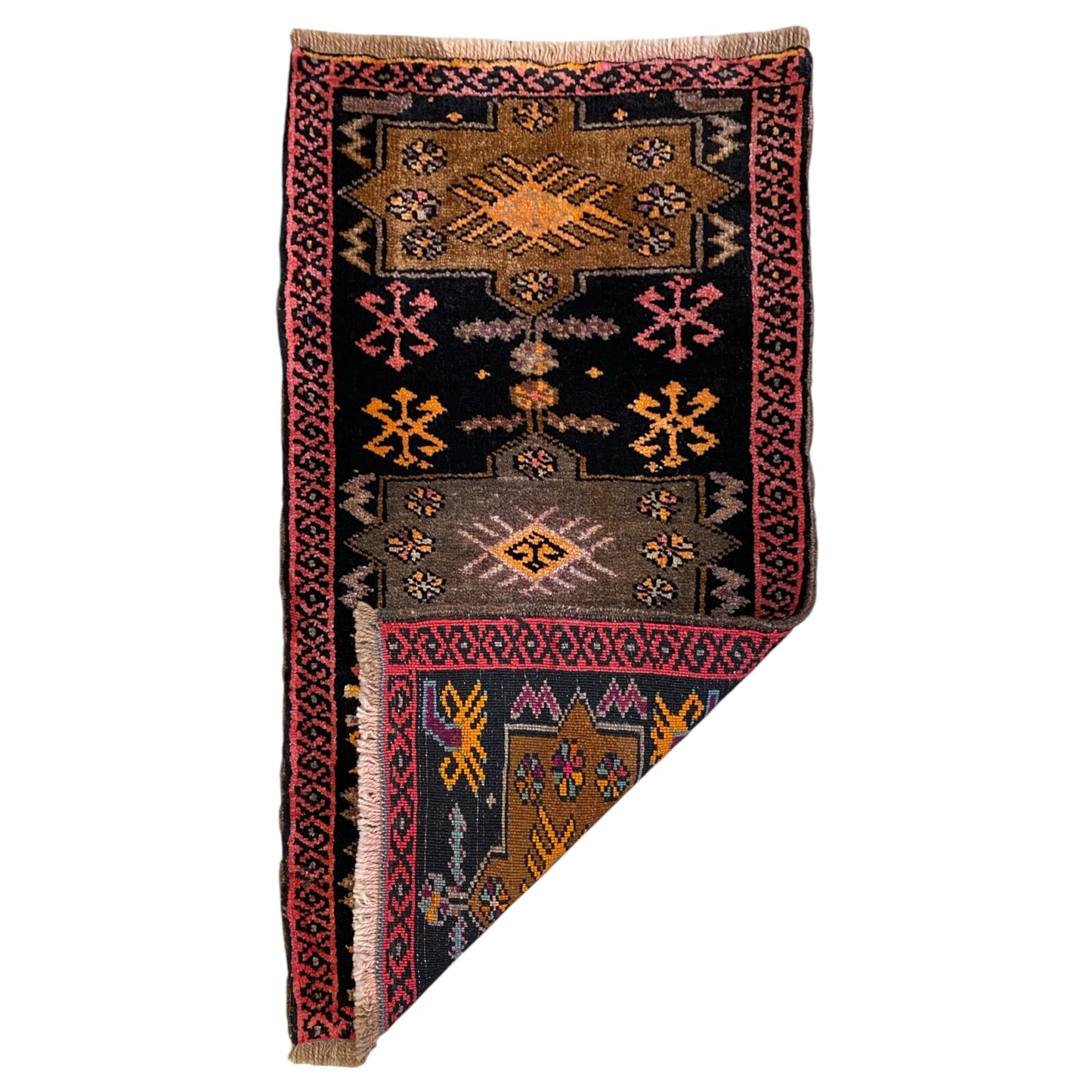 Small Tribal Kars Yastik Rug - Kilim Art Gallery