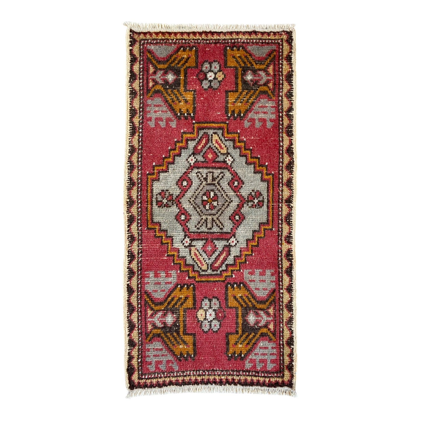 Small Vintage Turkish Rug - Kilim Art Gallery