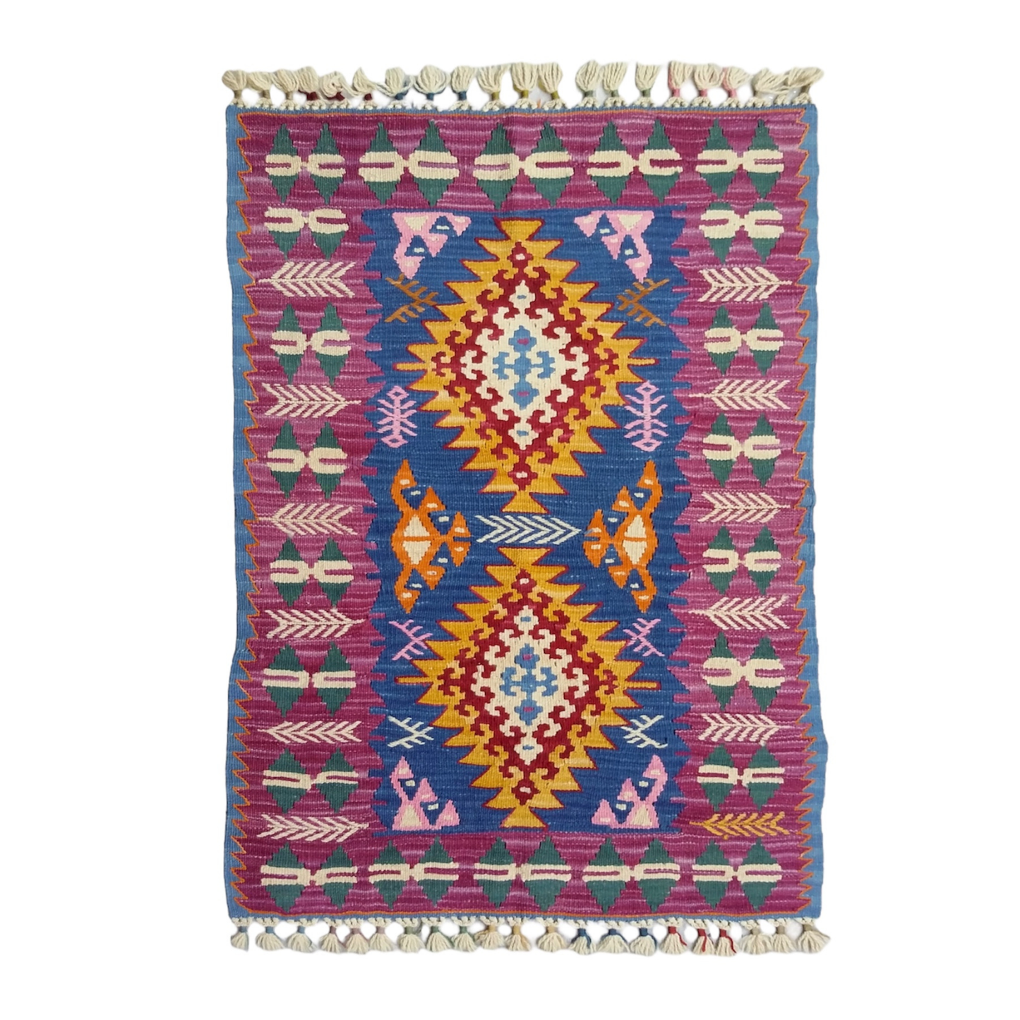 Special Turkish Kayseri Basakli Kilim - Kilim Art Gallery
