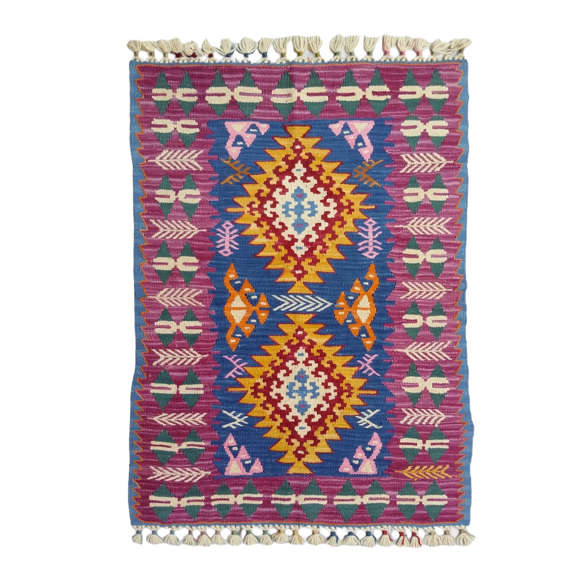 Special Turkish Kayseri Basakli Kilim - Kilim Art Gallery