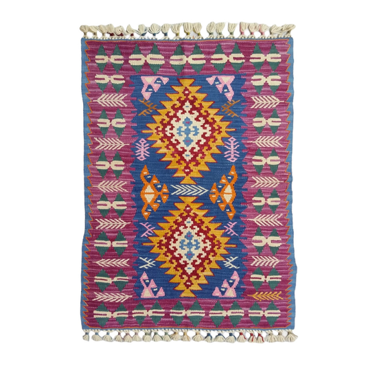 Special Turkish Kayseri Basakli Kilim - Kilim Art Gallery