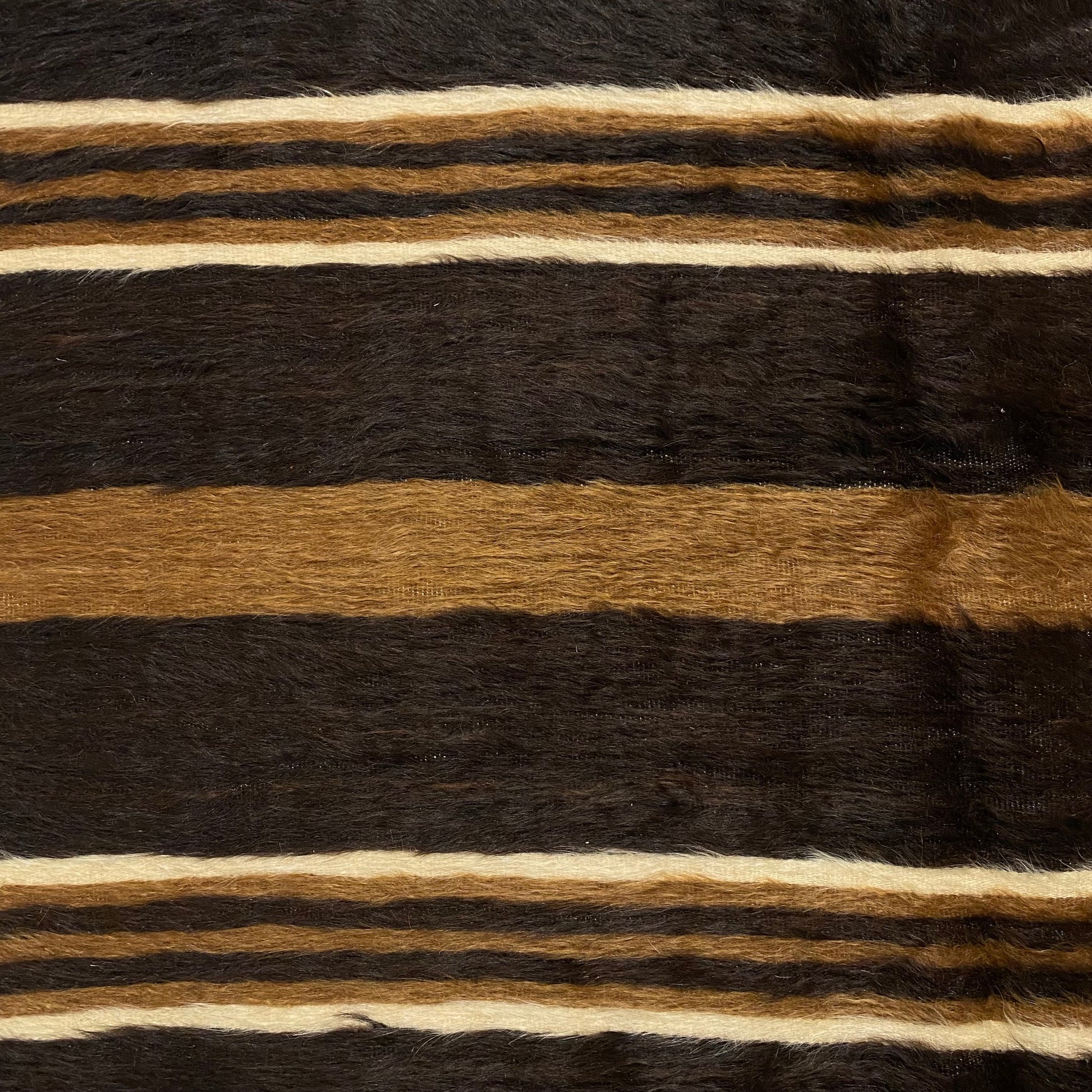 Striped Design Turkish Siirt Blanket Kilim Rug - Kilim Art Gallery