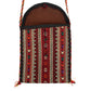 Striped Embroidered Turkoman Pouch Purse Case - Kilim Art Gallery