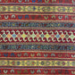 Striped Geometric Design Soumak Rug - Kilim Art Gallery