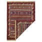Striped Geometric Design Soumak Rug - Kilim Art Gallery