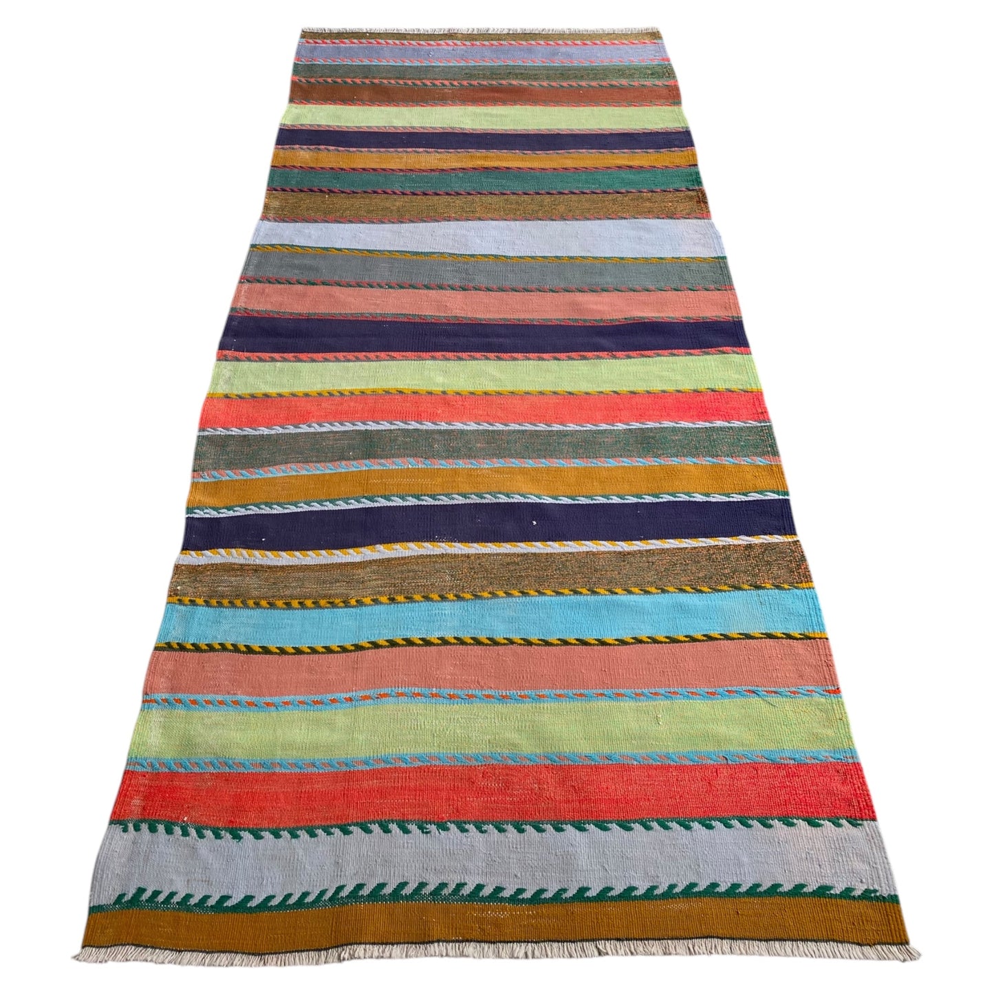 Striped Kilim Rug - Kilim Art Gallery