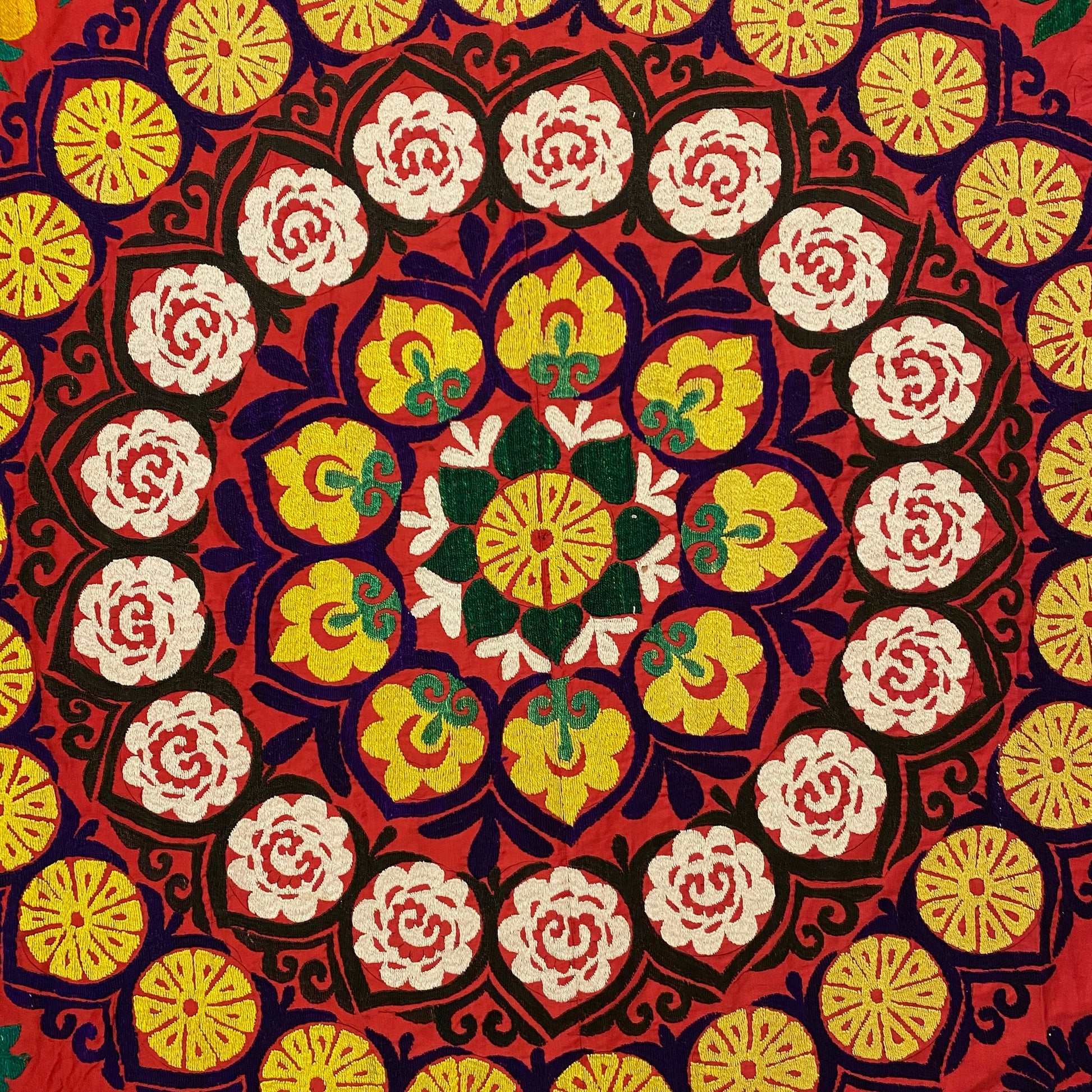 Suzani Throw for Boho Decor - Kilim Art Gallery