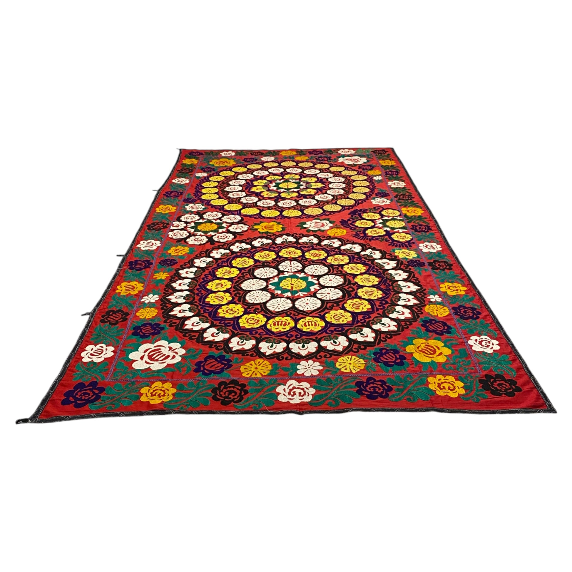 Suzani Throw for Boho Decor - Kilim Art Gallery