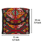 Tekke Buhara Embroidered Small Boho Pouch Purse Case - Kilim Art Gallery