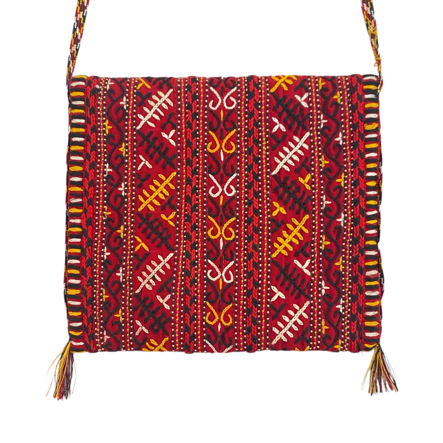 Tekke Turkmen Embroidered Bag Pouch Purse - Kilim Art Gallery
