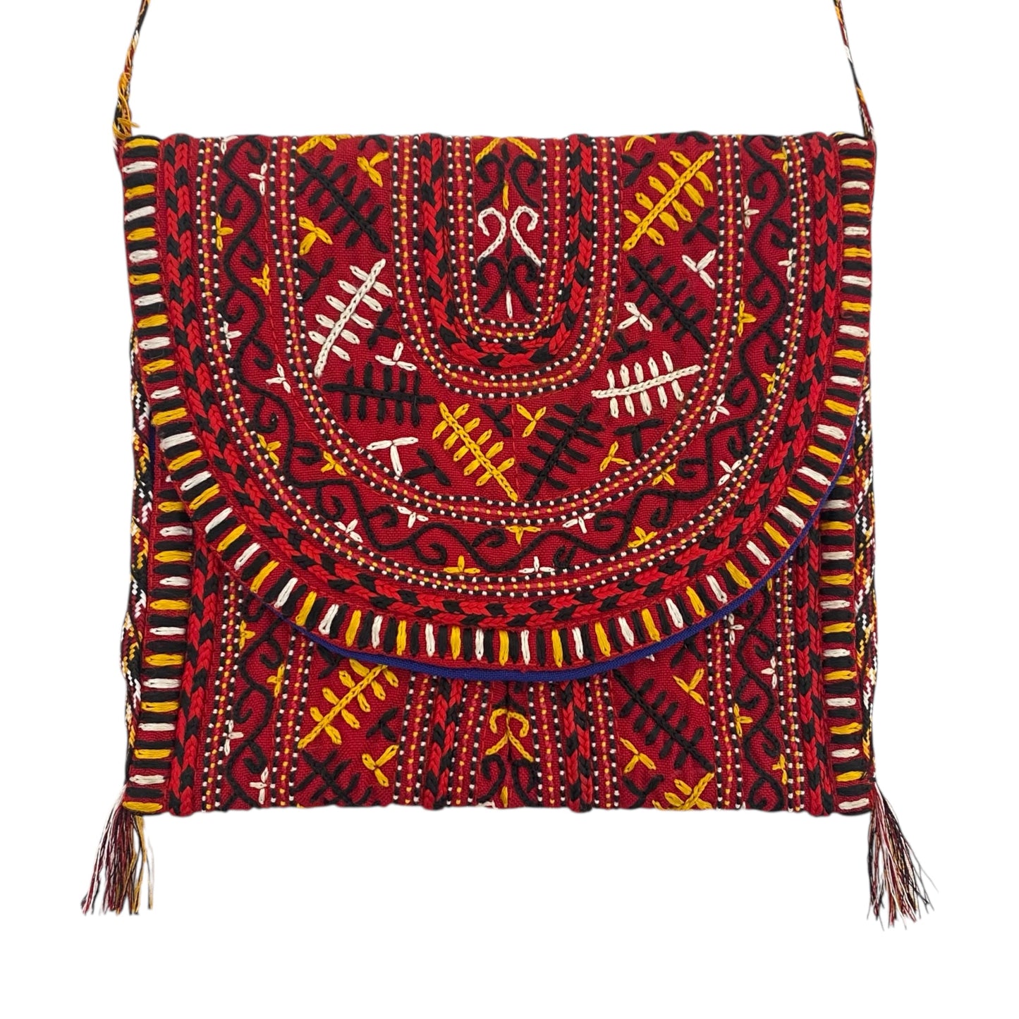 Tekke Turkmen Embroidered Bag Pouch Purse - Kilim Art Gallery