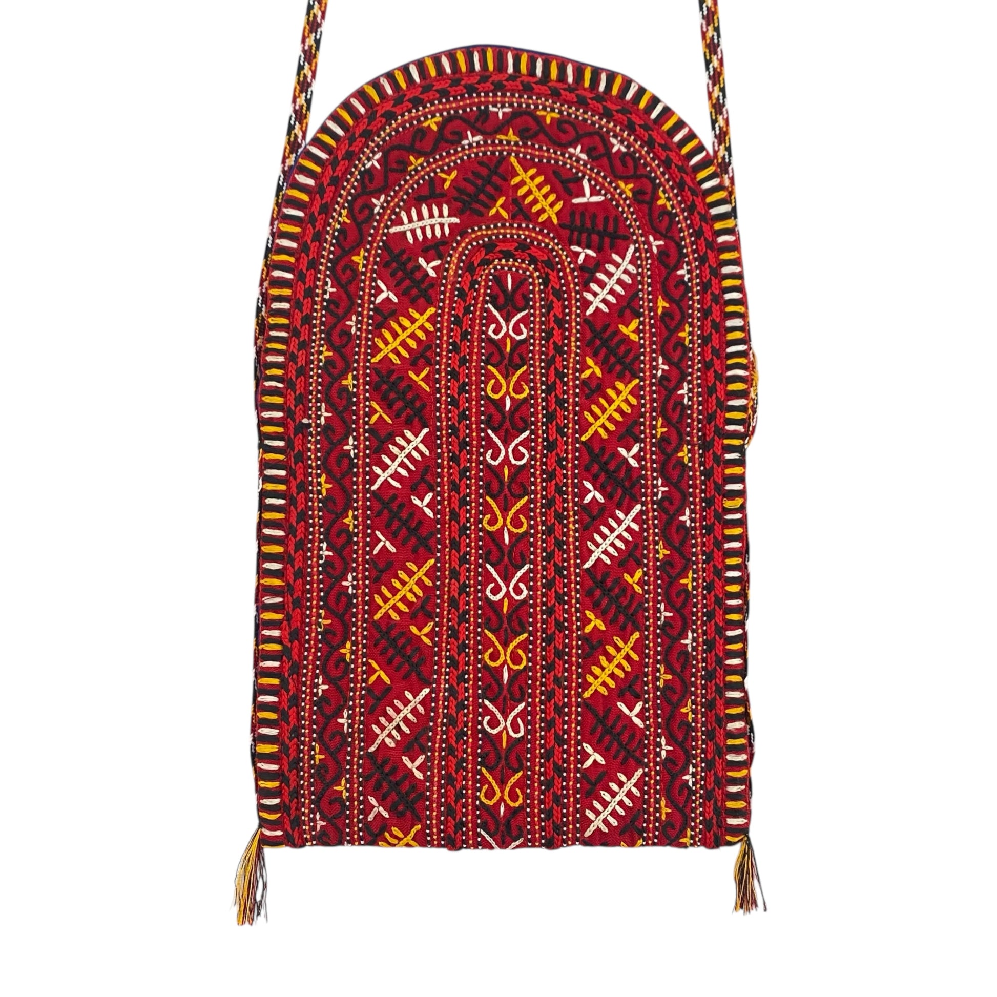 Tekke Turkmen Embroidered Bag Pouch Purse - Kilim Art Gallery