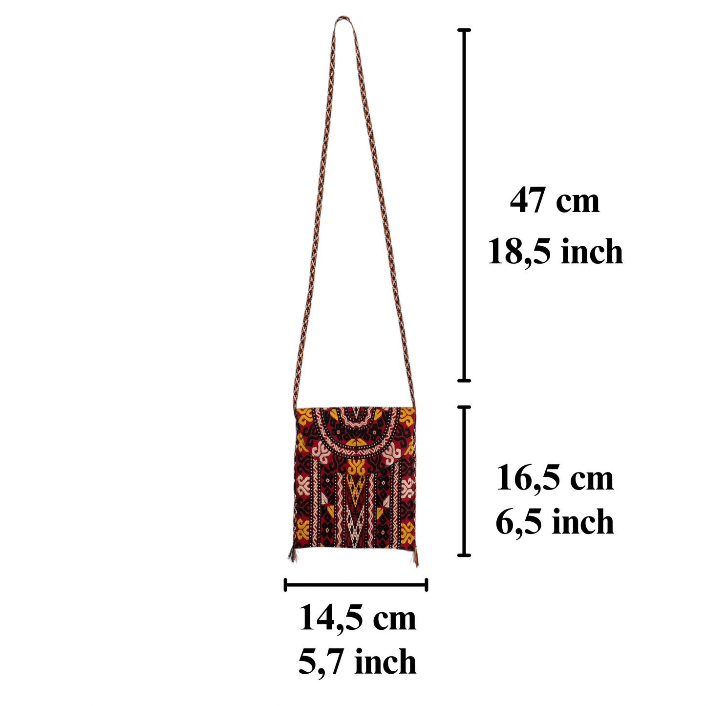 Tekke Turkoman Embroidered Bag Case Pouch Purse - Kilim Art Gallery