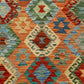 Terracotta / Orange Color Kelim Rug - Kilim Art Gallery