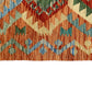 Terracotta / Orange Color Kelim Rug - Kilim Art Gallery