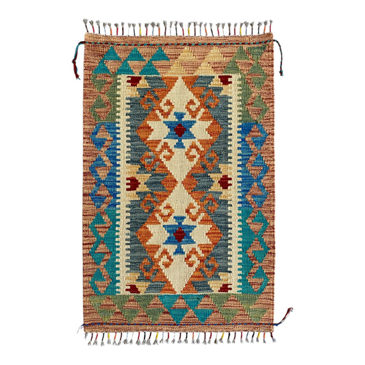 The Mother Earth Goddess Kilim Rug Doormat Bath Mat - Kilim Art Gallery
