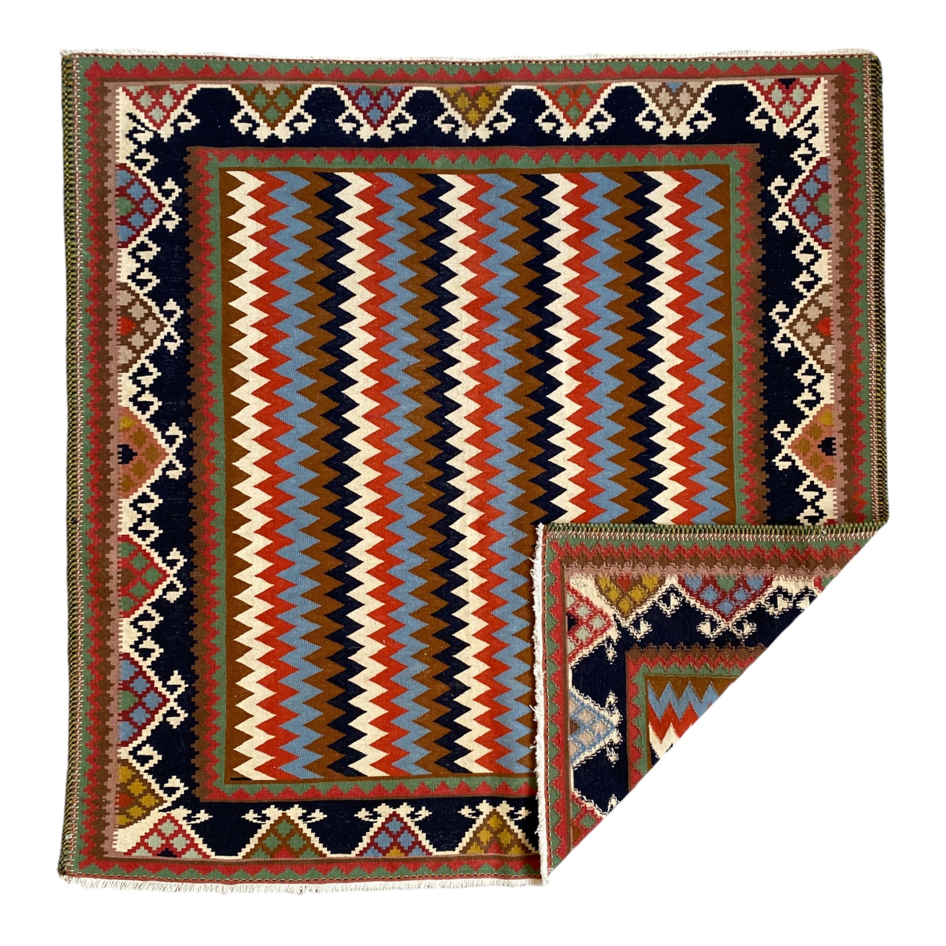 Tribal Afshar Kilim Sofra / Sofraeh Rug - Kilim Art Gallery