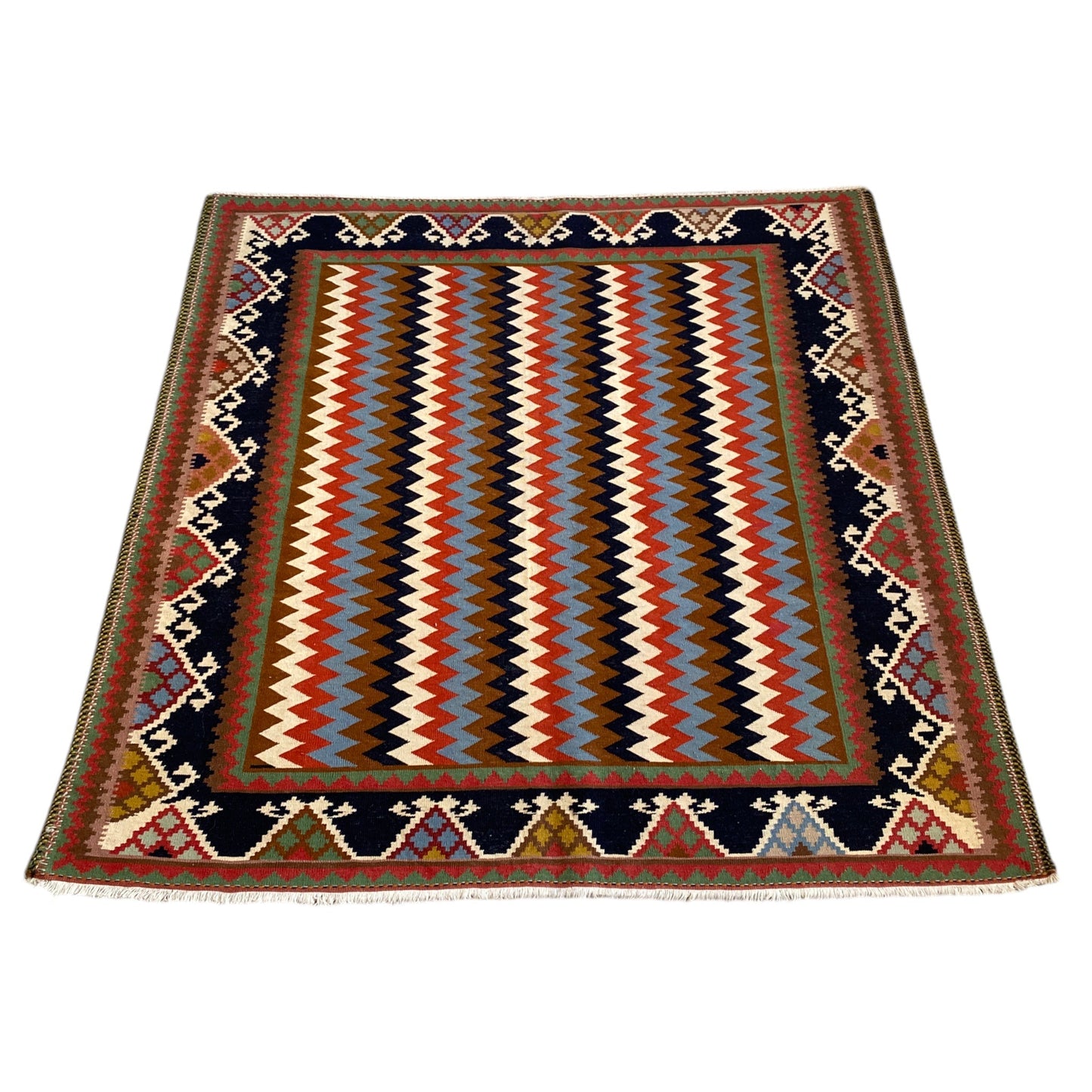 Tribal Afshar Kilim Sofra / Sofraeh Rug - Kilim Art Gallery