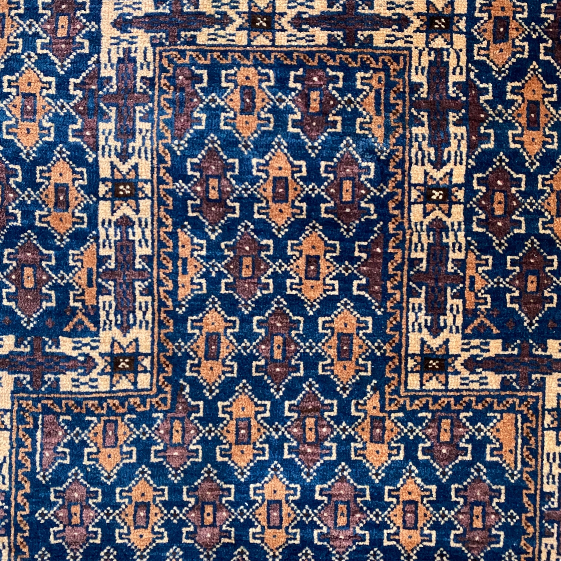 Tribal Blue Dowry Prayer Mat Carpet Rug - Kilim Art Gallery