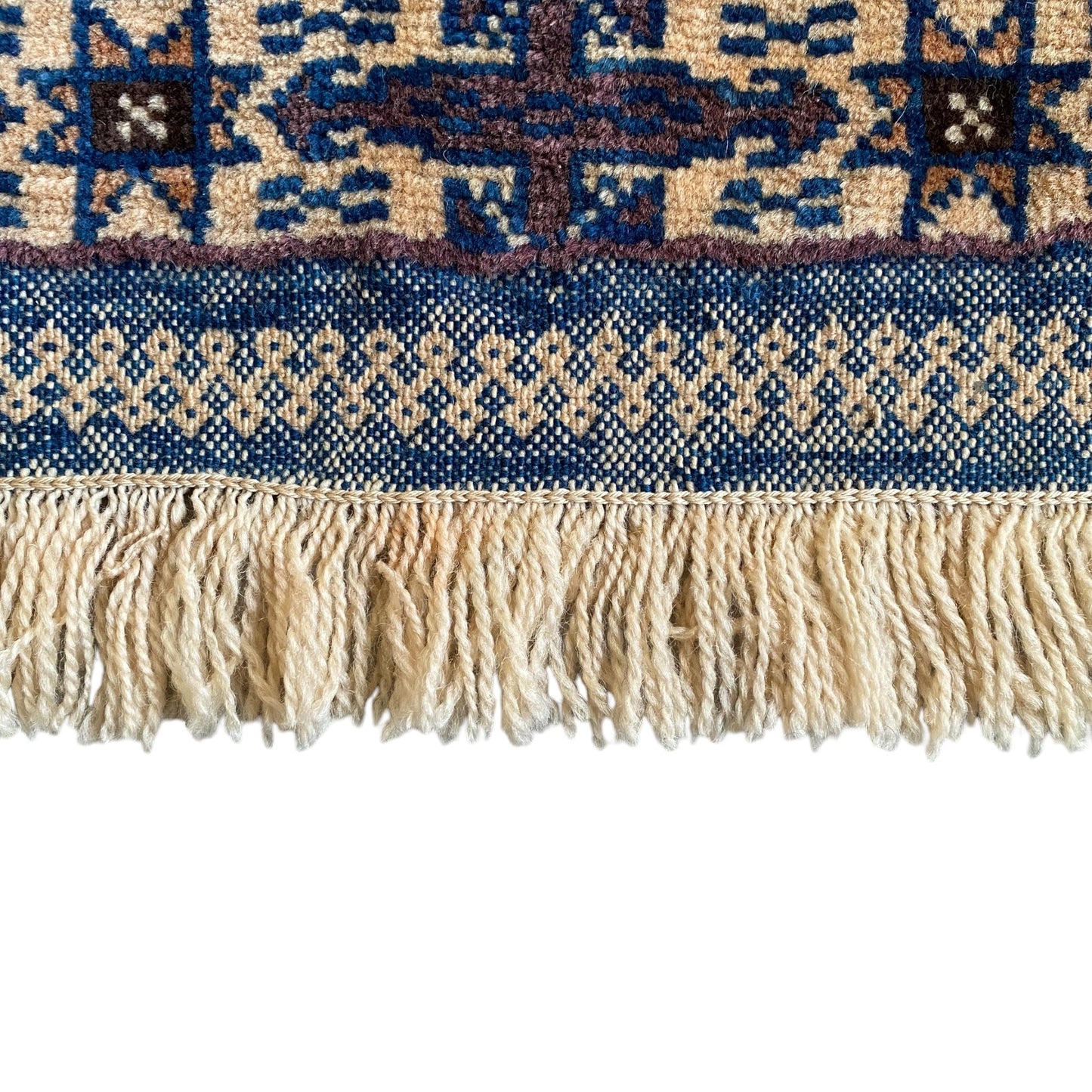 Tribal Blue Dowry Prayer Mat Carpet Rug - Kilim Art Gallery