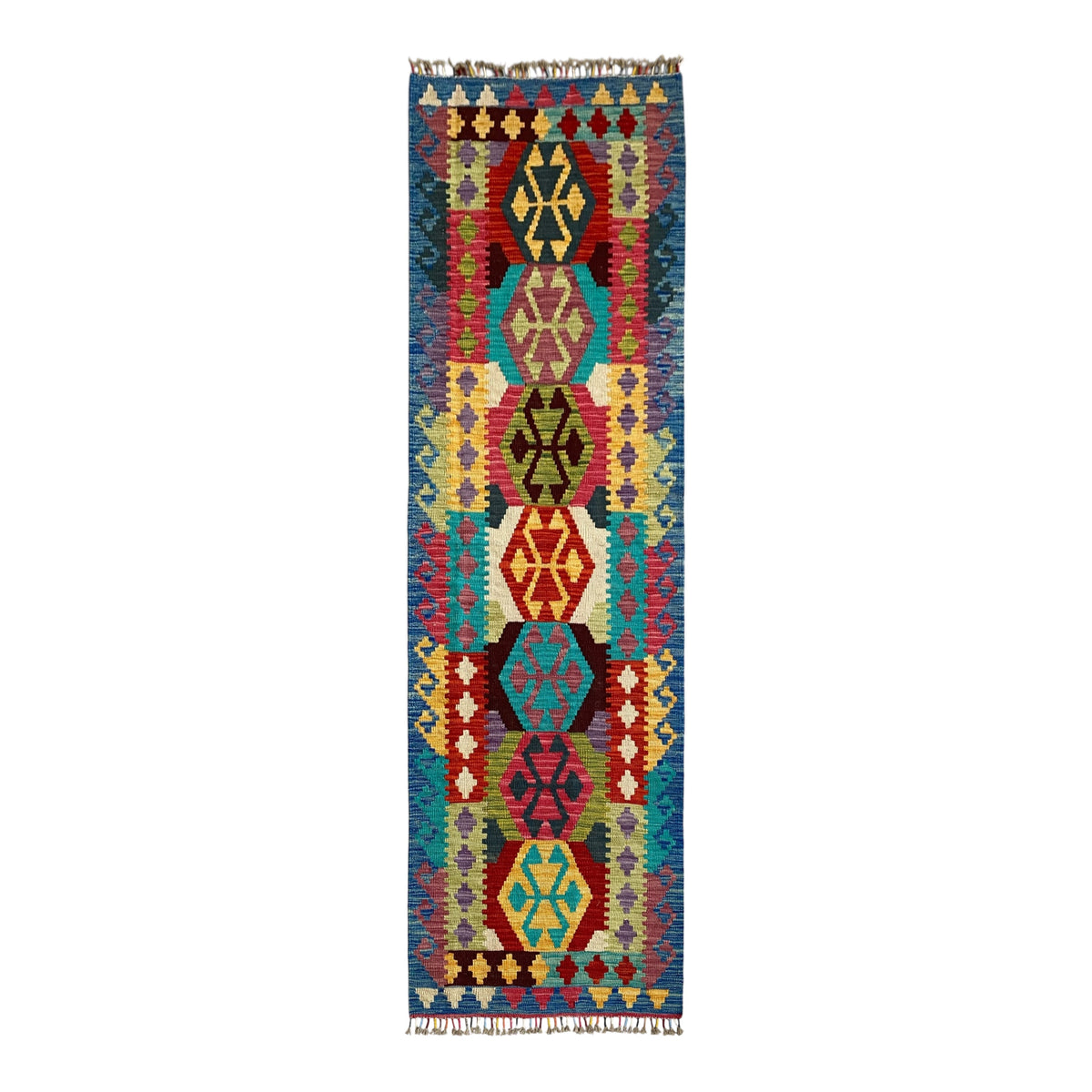 Tribal Boho Kilim Runner Rug - Kilim Art Gallery