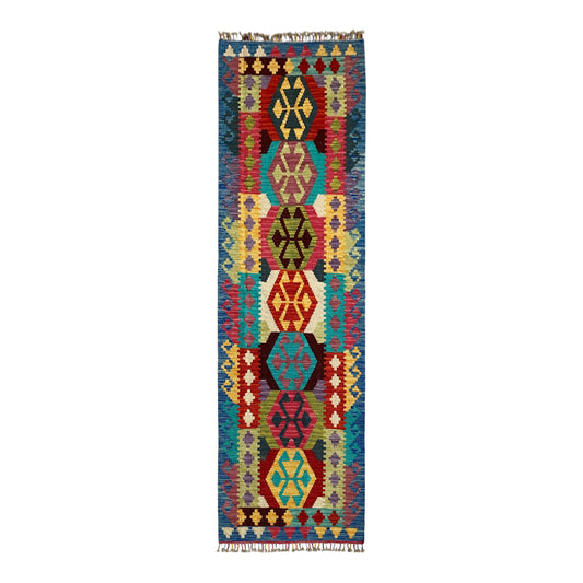 Tribal Boho Kilim Runner Rug - Kilim Art Gallery