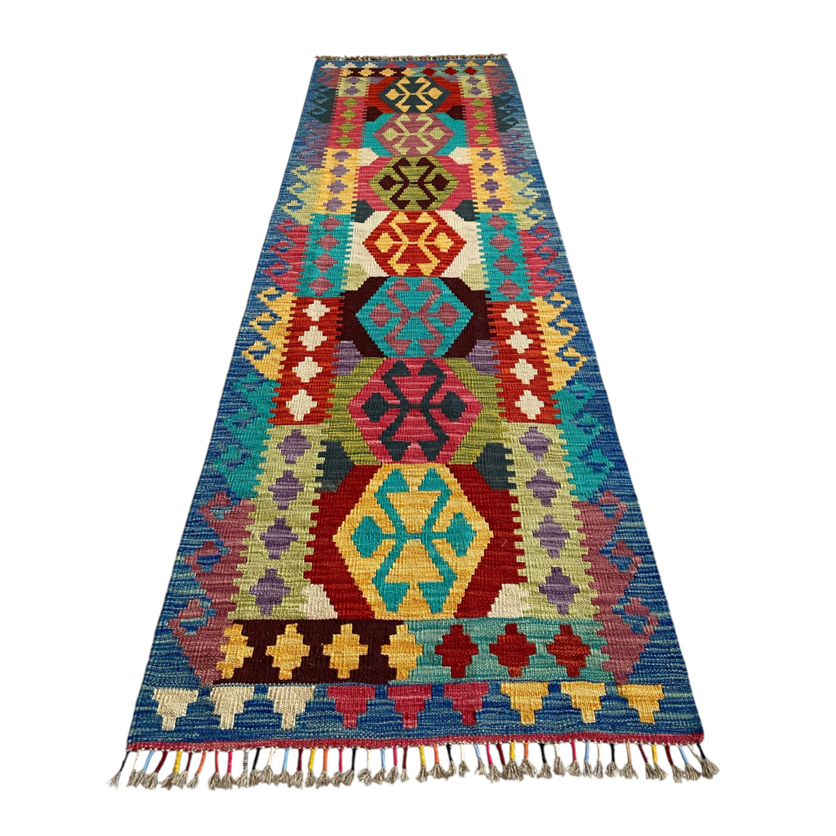 Tribal Boho Kilim Runner Rug - Kilim Art Gallery