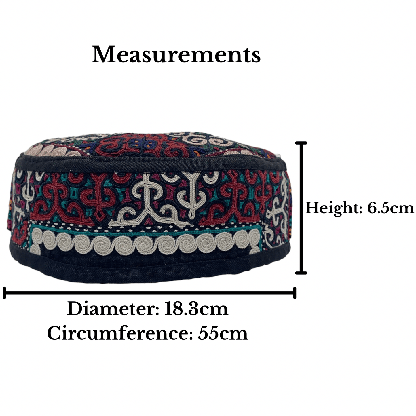 Tribal Ceremonial Embroidered Hat - Kilim Art Gallery