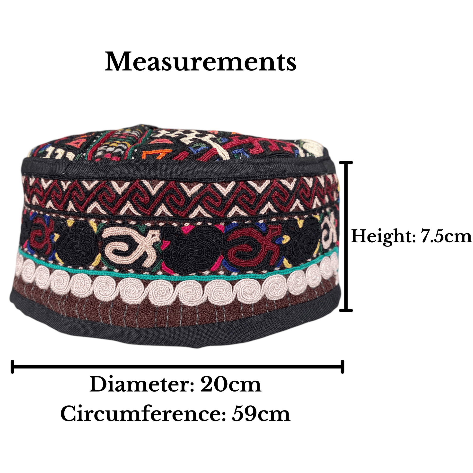 Tribal Colorful Turkoman Hat - Kilim Art Gallery