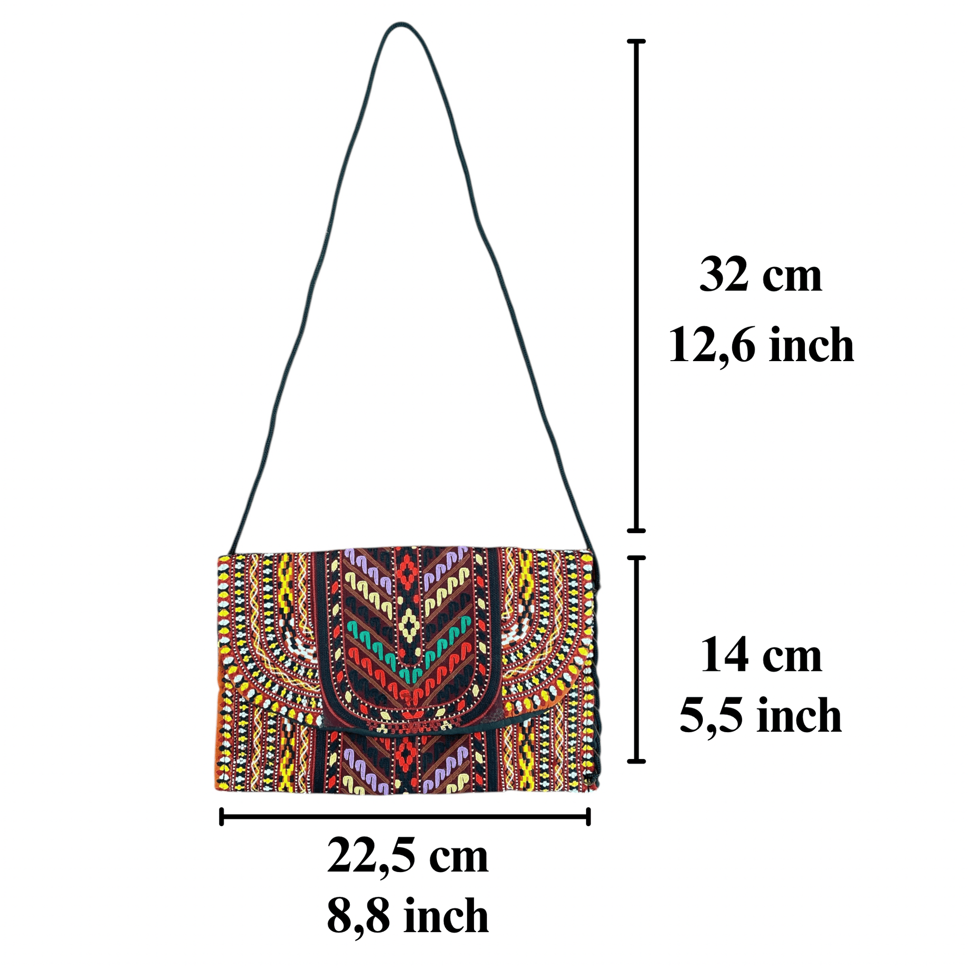 Tribal Embroidered Small Bag - Kilim Art Gallery
