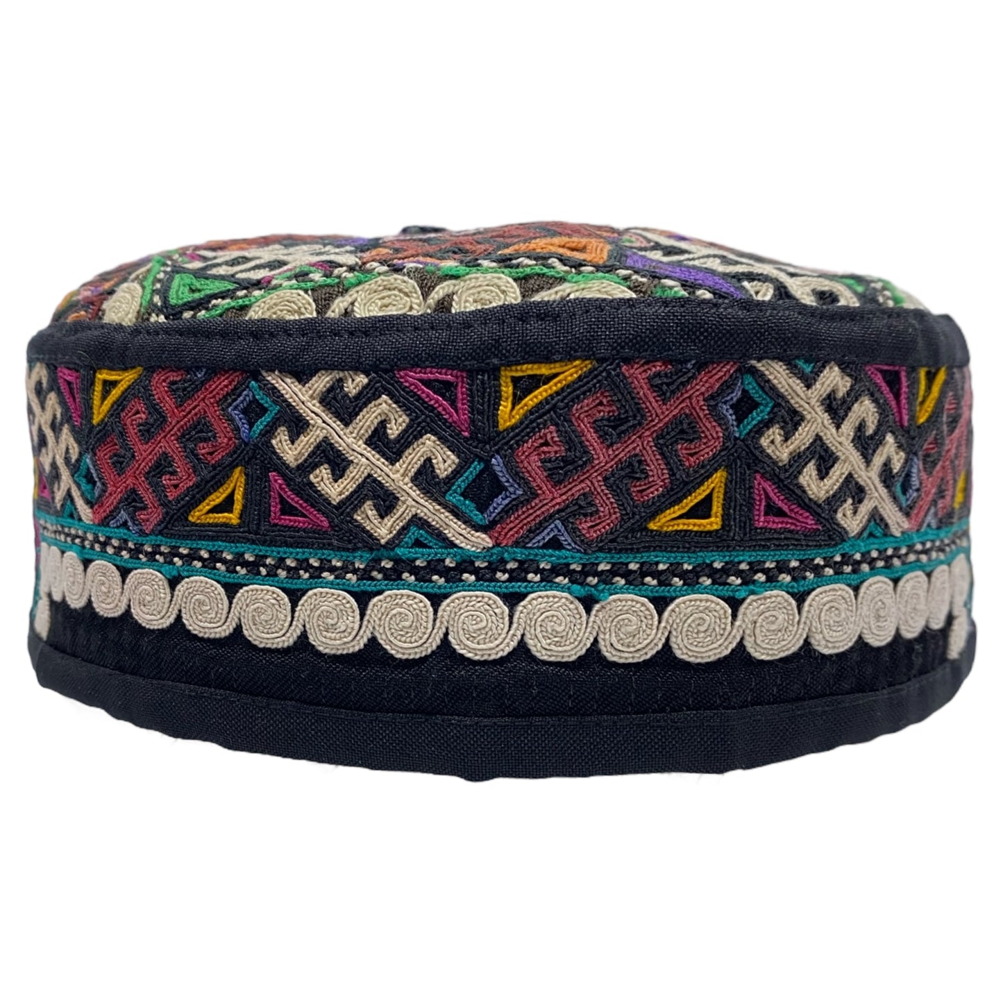 Tribal Embroidered Turkmen Hat - Kilim Art Gallery